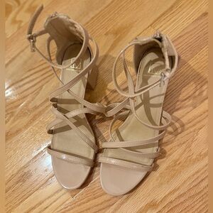 Material Girl Girl Nude Strappy Heels